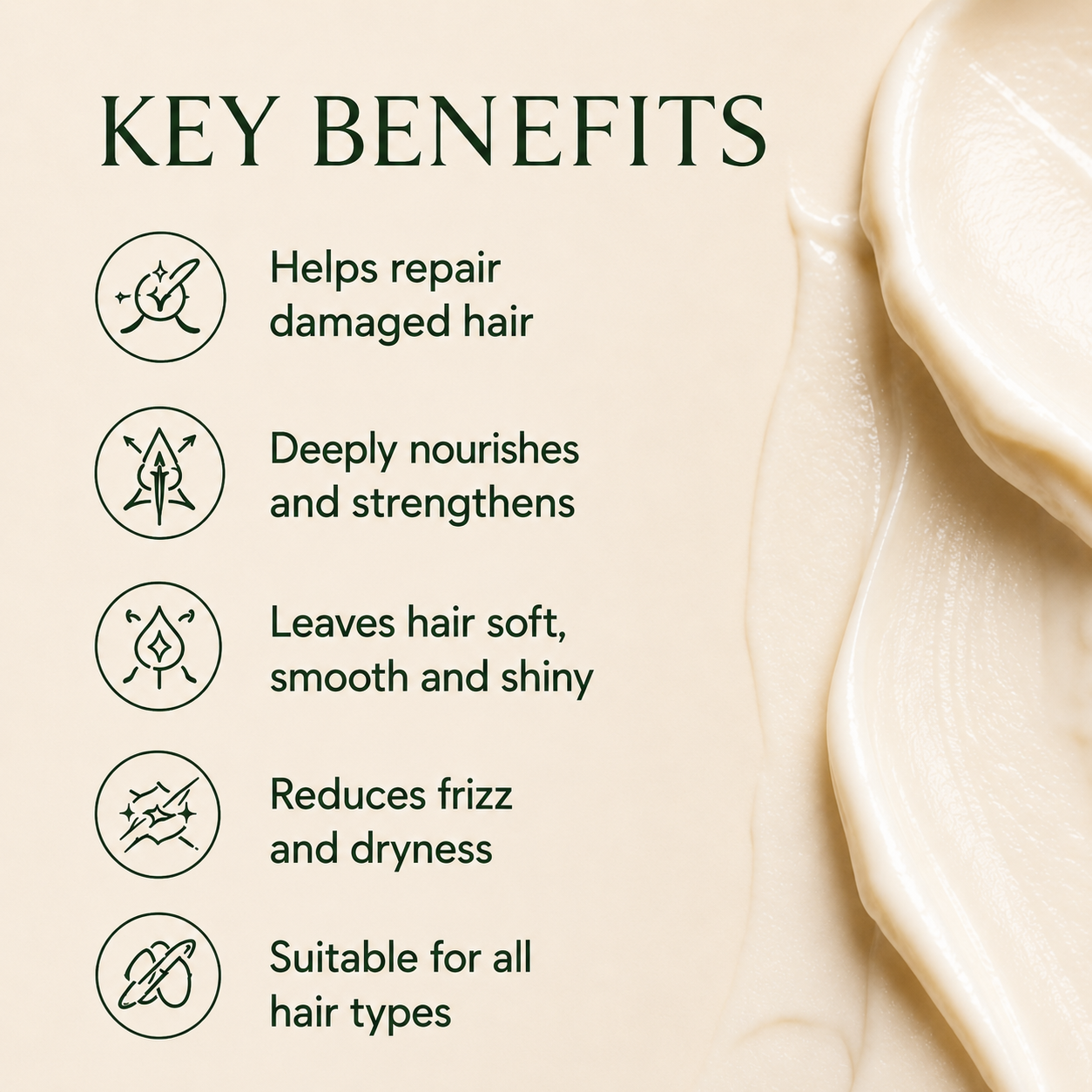 VELORA Peptide + Keratin Hair Treatment | Intensive Repair Mask (250g)