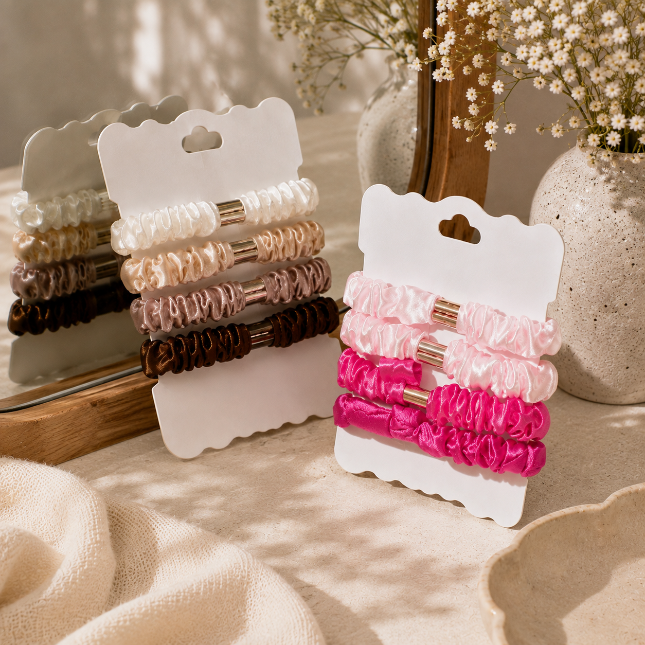 VELORA Satin Hair Ties